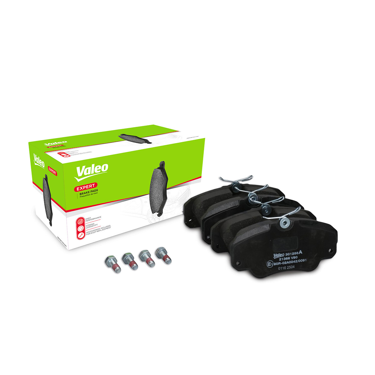 Jeu de 4 plaquettes de frein VALEO ref. 301256A